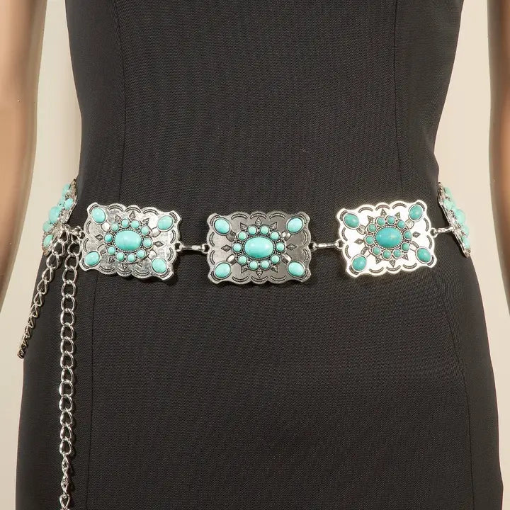 Western Mixed Turquoise Stud