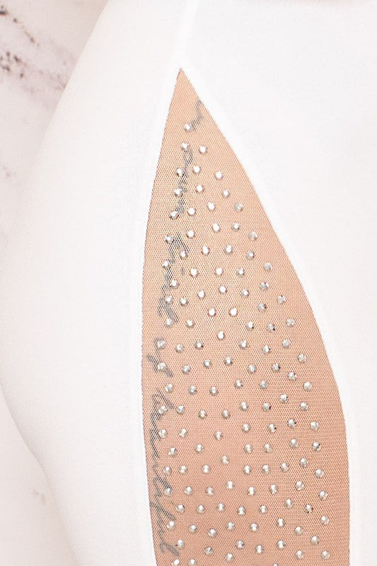 Nose pad with rhinestone embellishments on a white background
