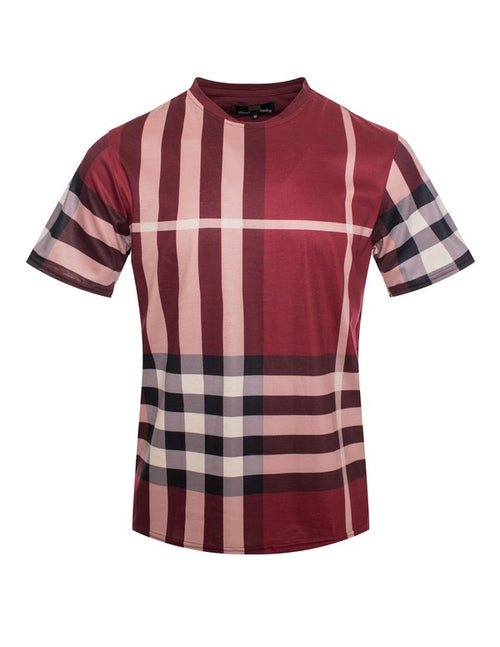 Plaid patterned shirt on a white background