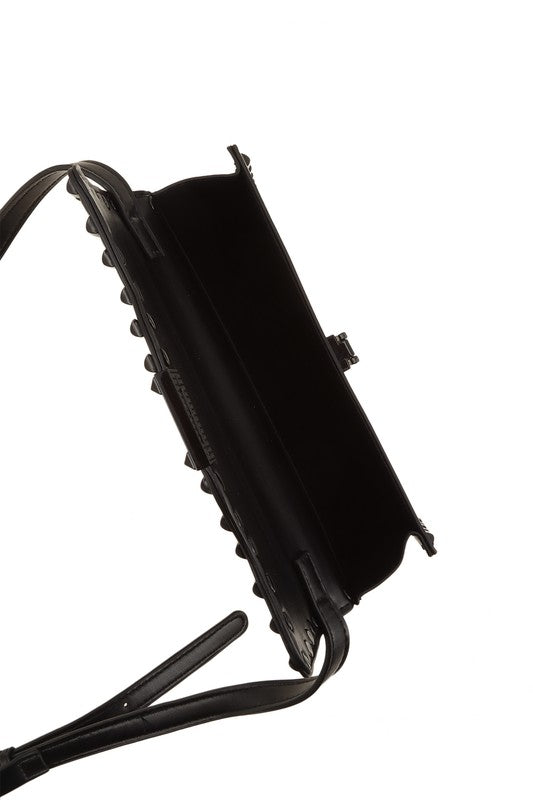 Black electronic component on a white background