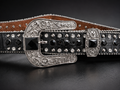 Top Notch - Black Rhinestone Belt